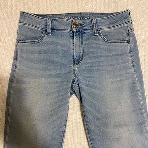 American Eagle Outfitters light wash jeans